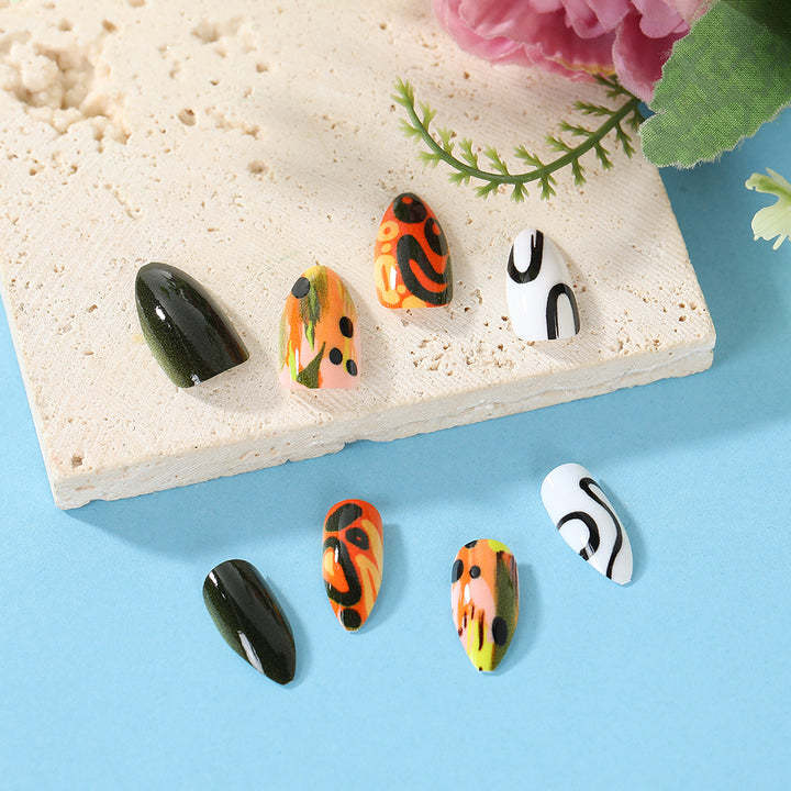 Kreative Nail Art Kunstnägel Set Karnz