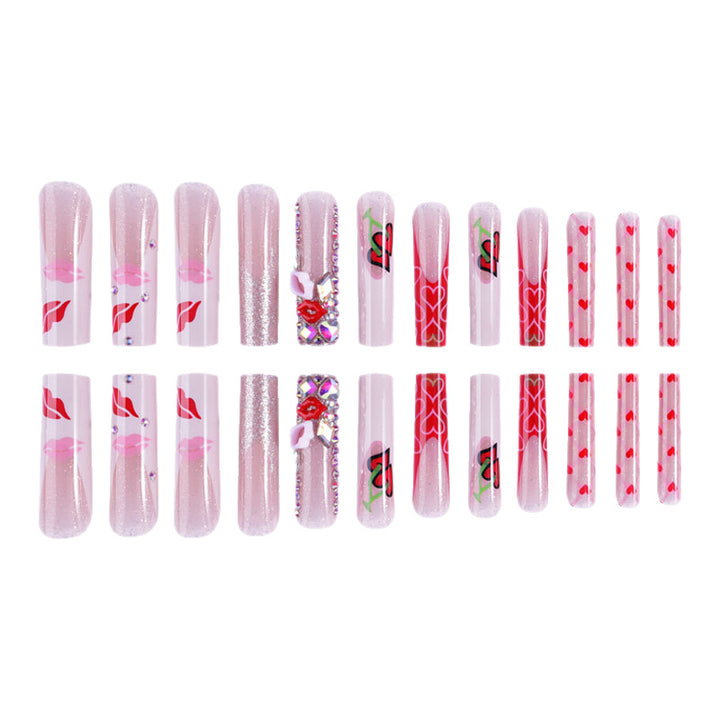 Dekorativer Press-On-Nagelset