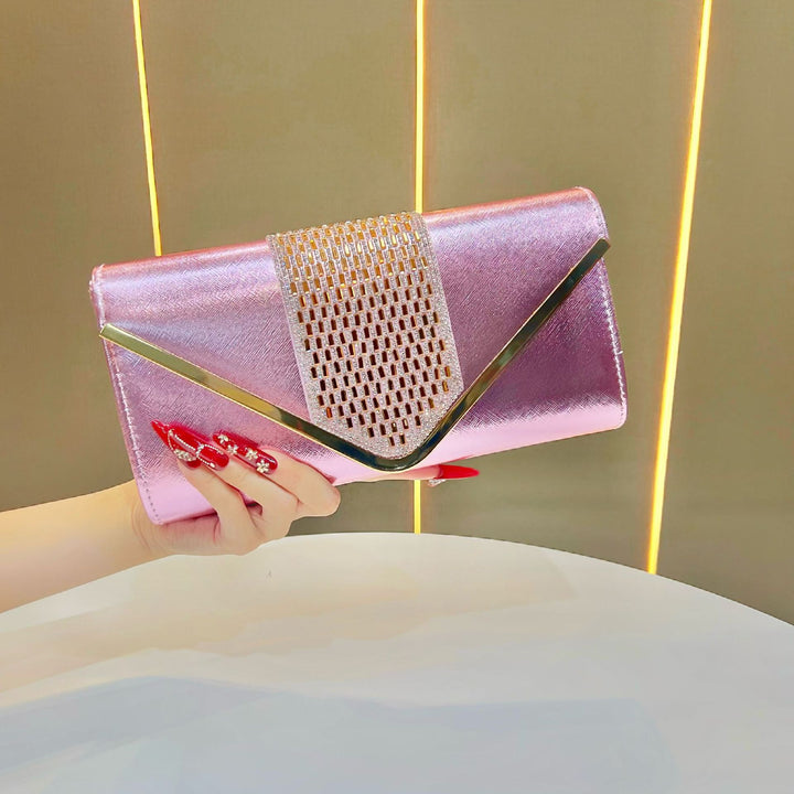 Elegante metallische Clutch