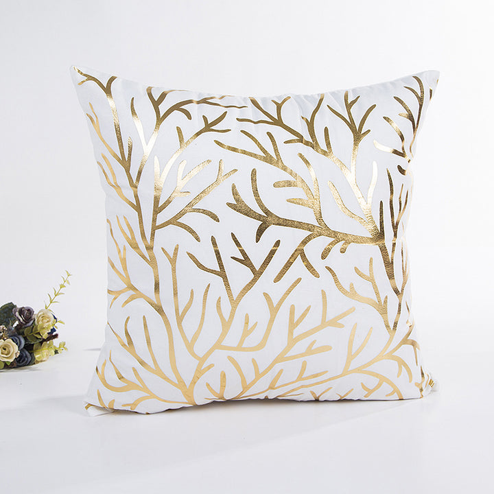 Elegantes Floral Folienprint Kissen