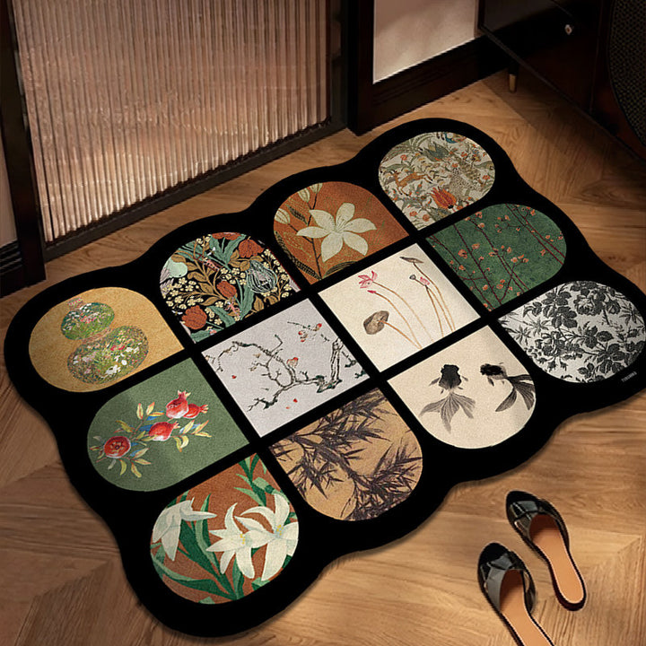 Vintage-inspiriertes dekoratives Teppich