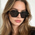 Damen hexagonale Sonnenbrille mit modischem Design und UV-Schutz Karnz
