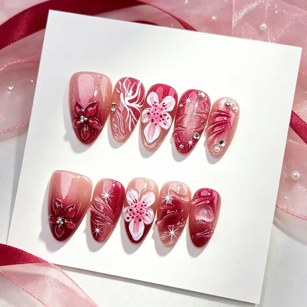Dekoratives Floral Nail Art Set