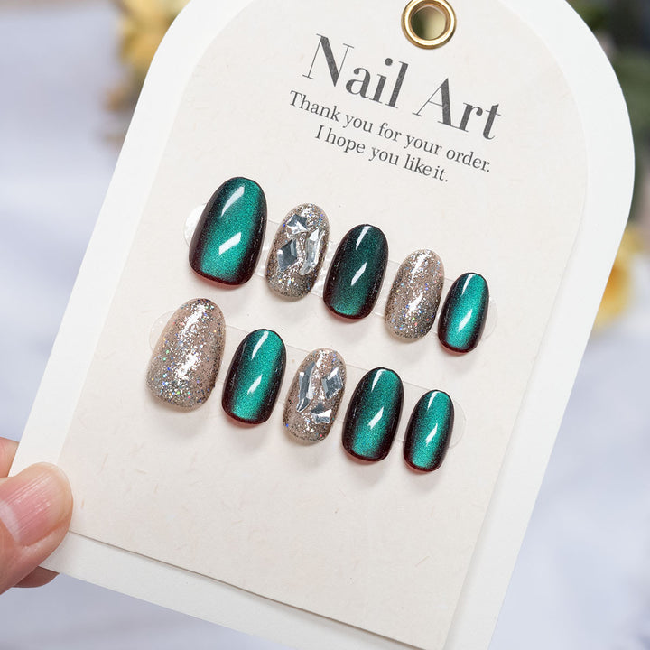 Hochglanz Press-On Nagelkunst