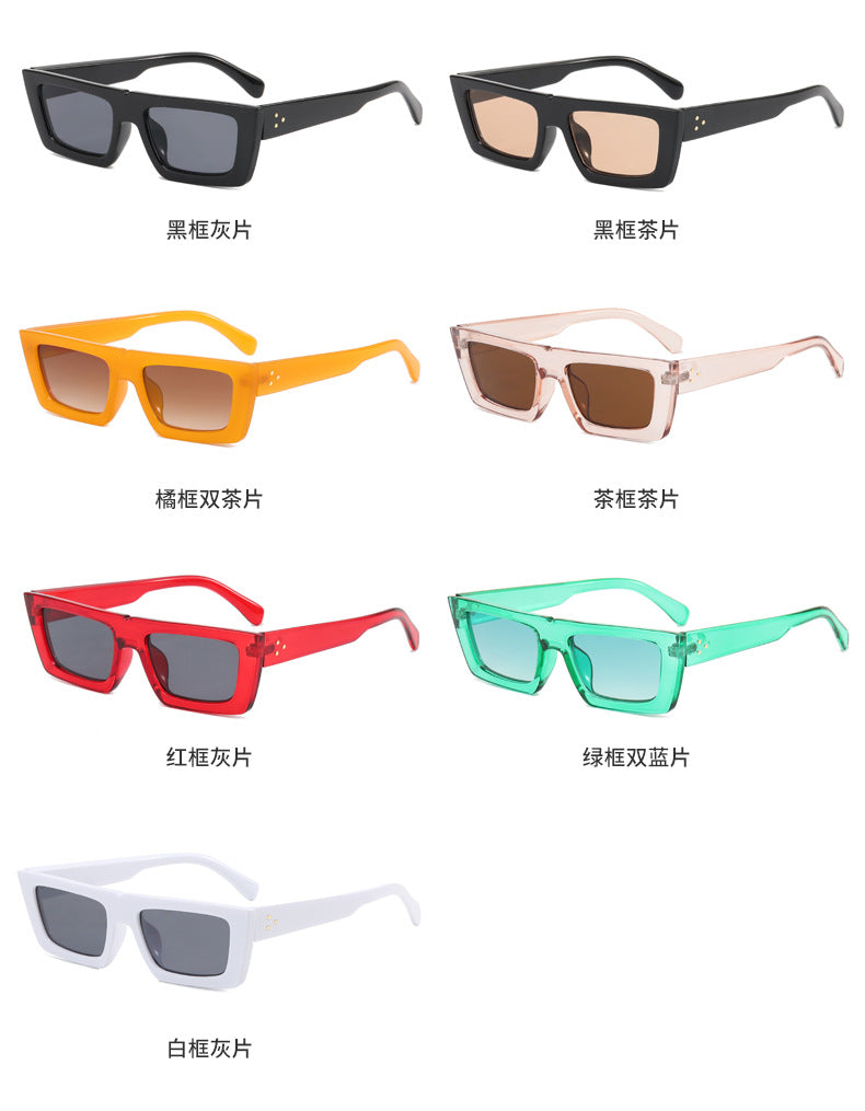 Damen modische quadratische Designer-Sonnenbrille mit polarisierten Gläsern Karnz