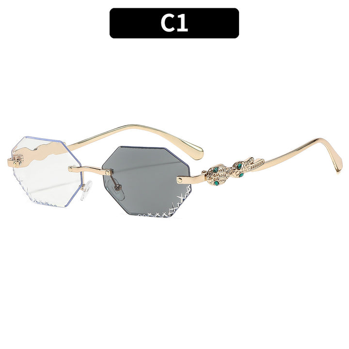 Künstlerische Winkelsonnenbrille