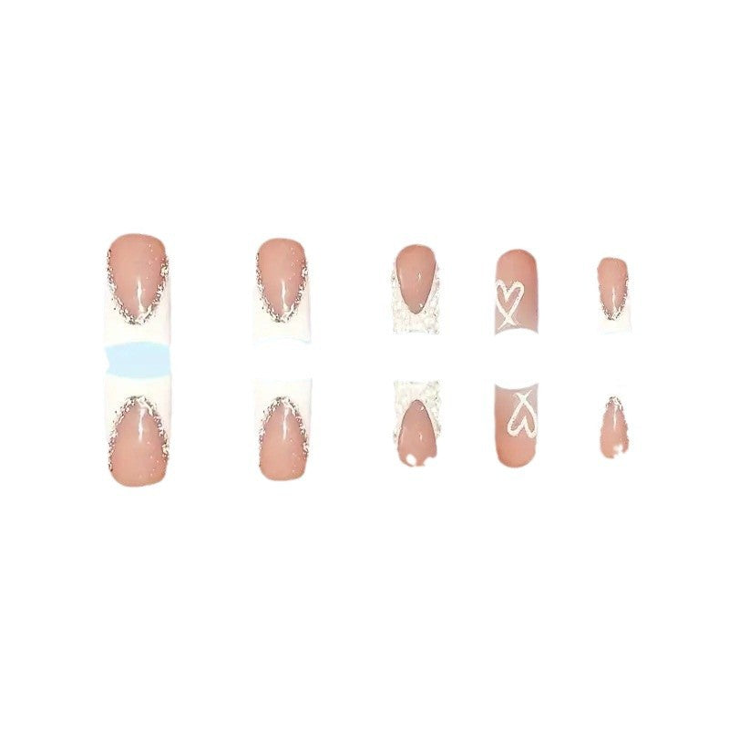 Dekorativer Press-On Nagelset Karnz
