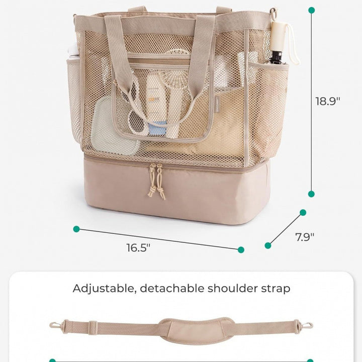 Multifunktionale Kühltasche mit Netz-Außentaschen Karnz