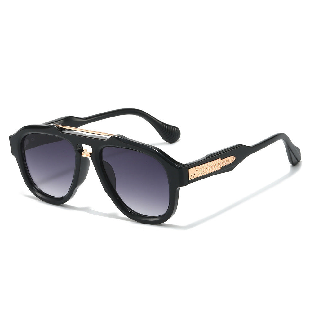 Modebewusste semi-transparente Schild-Sonnenbrille Karnz