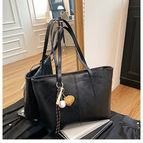 Klassische Strukturierte Kunstleder Tote