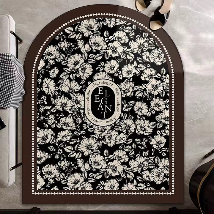 Stylischer floraler Musterteppich