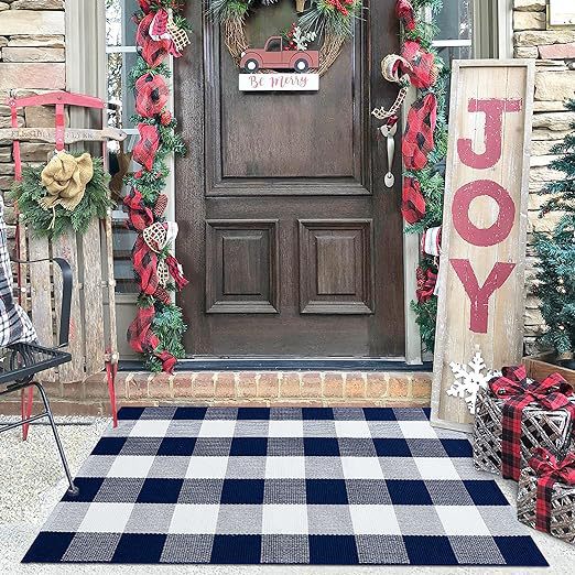 Plaid Outdoor Willkommensmatte