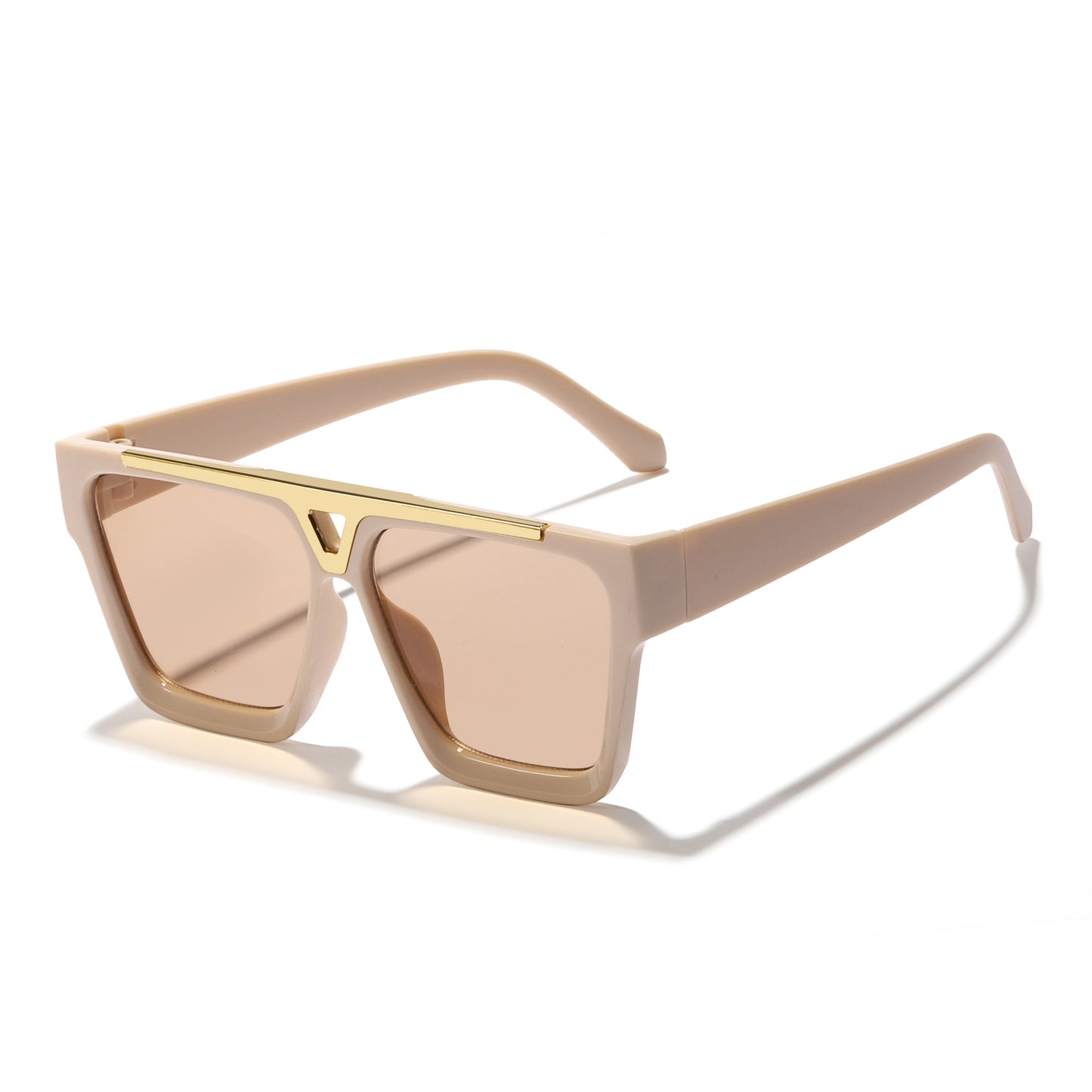 Damen trendige Sonnenbrille mit minimalistischem Rahmen Karnz
