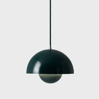 Skandinavische Pendelleuchte - Elegante 1-Licht halb-runde Beleuchtung für Wohnzimmer und Schlafzimmer | Karnz