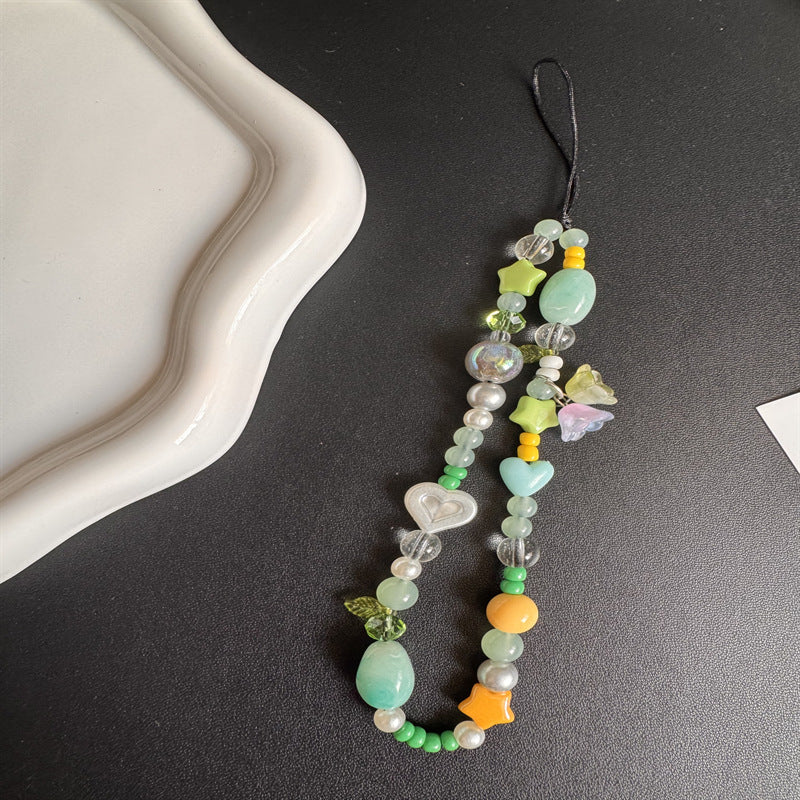 Farbige Charm Perlen Halskette Karnz