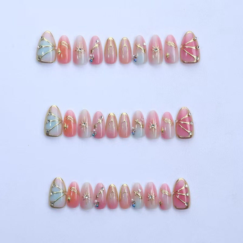 Künstlerische Dekorative Press-On Nagelkollektion