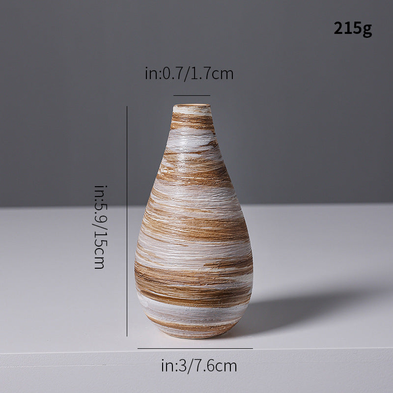 Künstlerische Spiraldesign Keramikvase Karnz