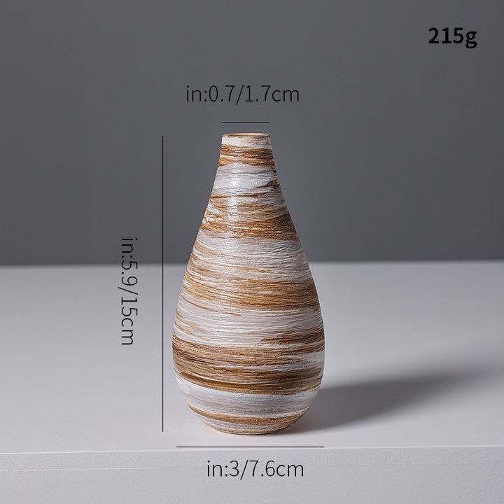 Künstlerische Spiraldesign Keramikvase Karnz