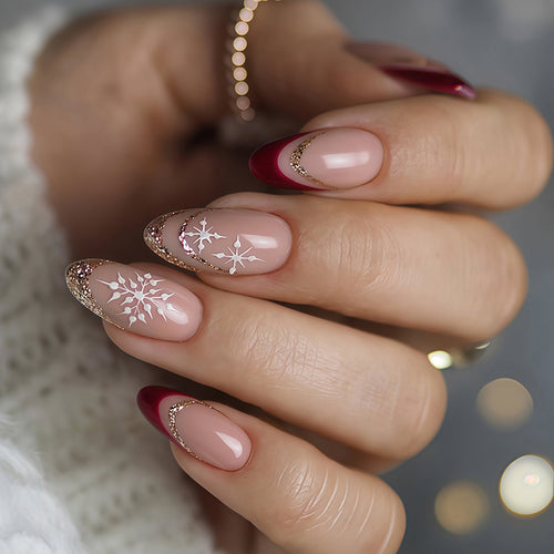 Glamouröses Stiletto Press-On Nagelkunst Set Karnz