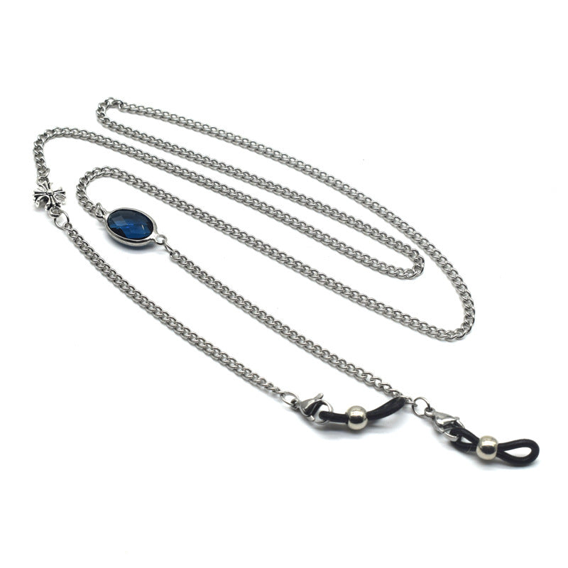 Elegante Edelstein Brillenketten Karnz