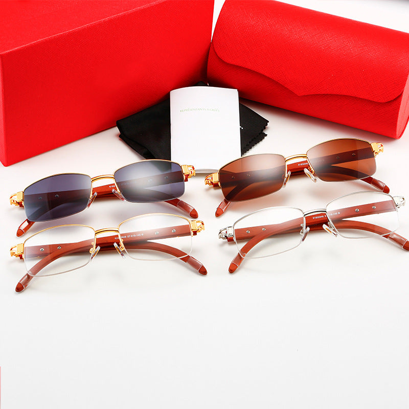 Damen exklusive Designer-Sonnenbrille mit hochglanzveredeltem Metallrahmen und polarisierenden Gläsern Karnz