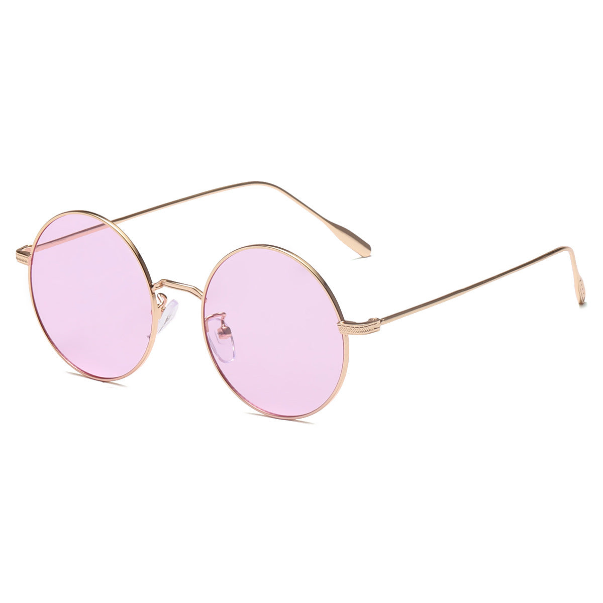 Damen runde Sonnenbrille mit elegantem Metallrahmen und polarisierten Gläsern Karnz