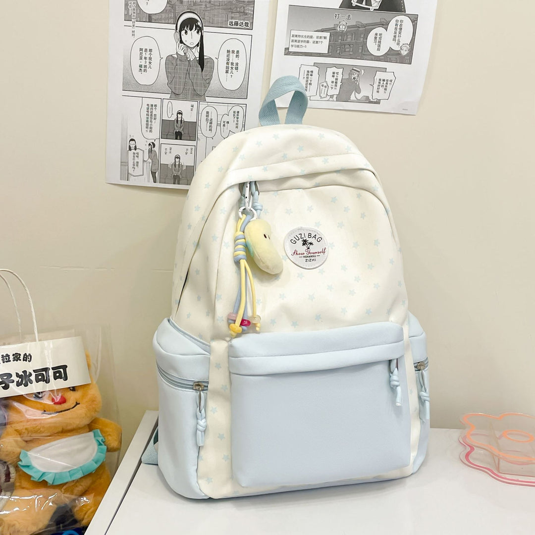 Verspielter Sternen-Print Rucksack