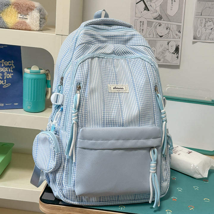 Multifunktionaler gestreifter Rucksack Karnz
