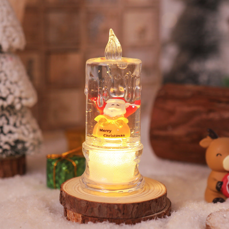 LED Weihnachtslaterne mit Santa-Figur Karnz
