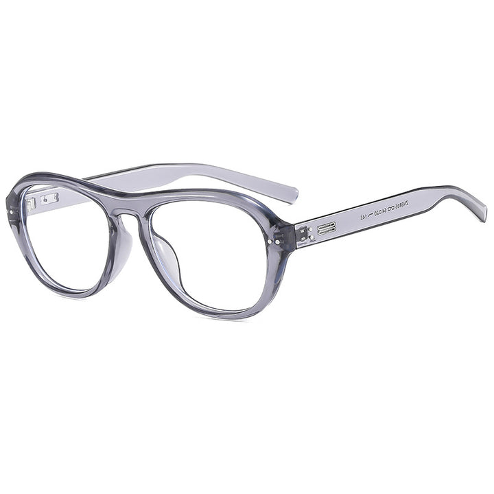Damen modische Brille mit modischem gestreckt Rahmen und hochwertigem Kunststoff Karnz
