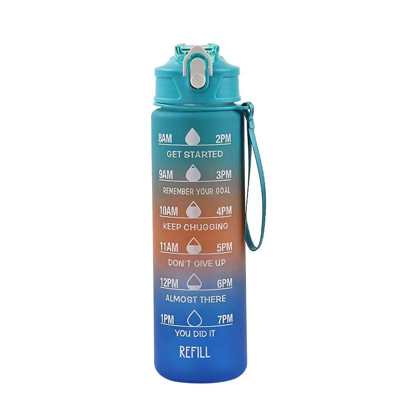 Damen Motivations-Trinkflasche mit integrierter Zeitmarkierung Karnz