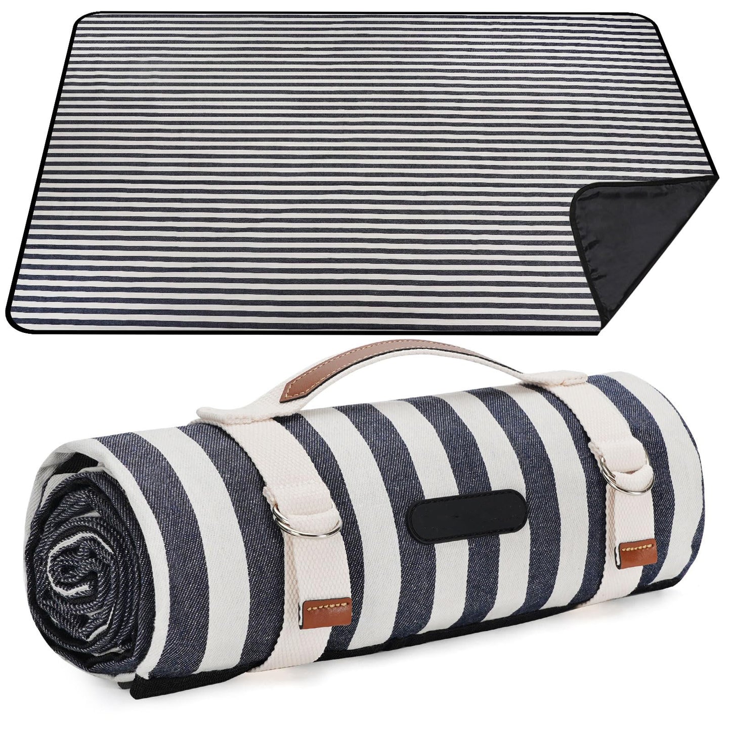 Unisex Picknickdecke mit wasserabweisender Unterseite und Tragegriff Karnz