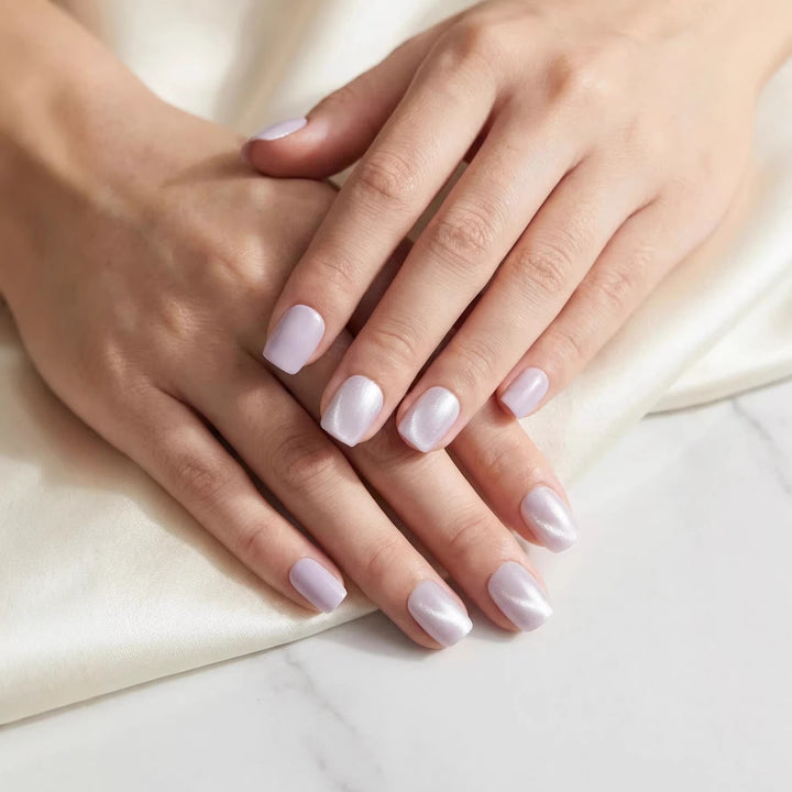 Elegantes Glänzendes Aufklebenägel-Set Karnz