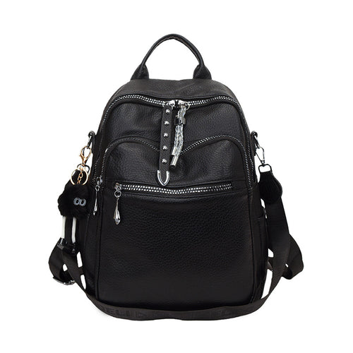 Stylische multifunktionale Leder-Rucksack
