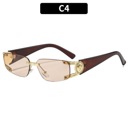 Elegante Architektonische Schild Sonnenbrille