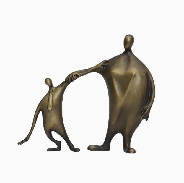 Elegante abstrakte figurative Skulptur