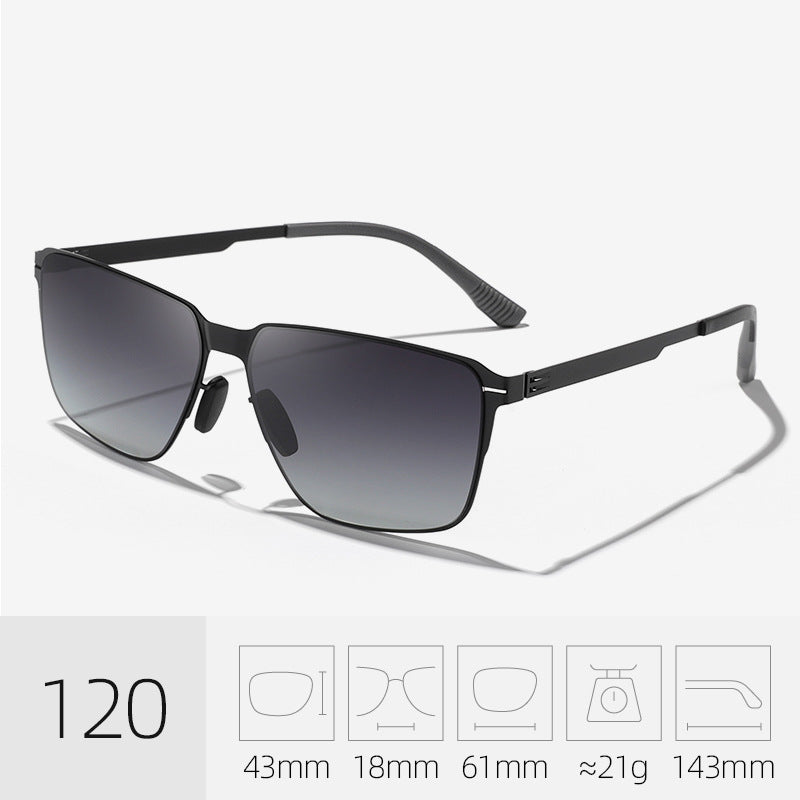 Klassische Übergroße Quadratische Sonnenbrille Karnz