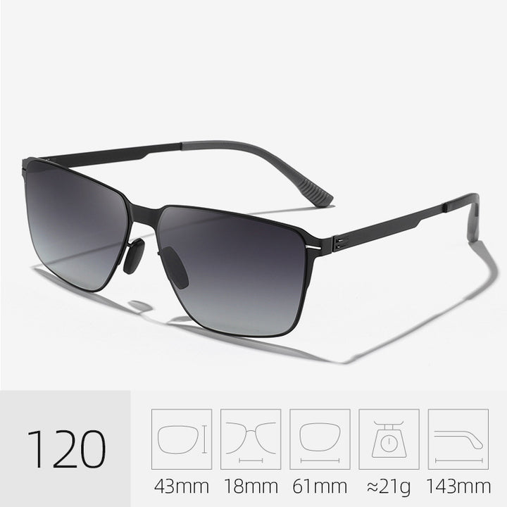Klassische Übergroße Quadratische Sonnenbrille Karnz