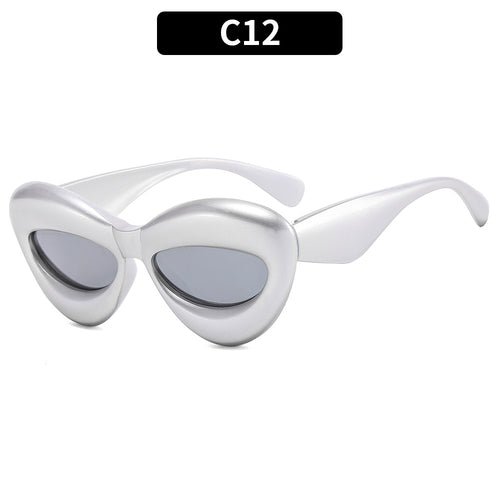 Futuristische Katzenaugen-Sonnenbrille  1787664573
