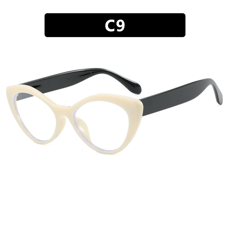 Damen kreative Cat-Eye Brille Karnz