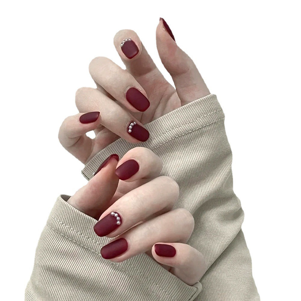Elegante matte Press-On Nail Art Karnz
