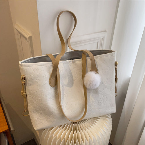 Stylische Präge-Schultertasche