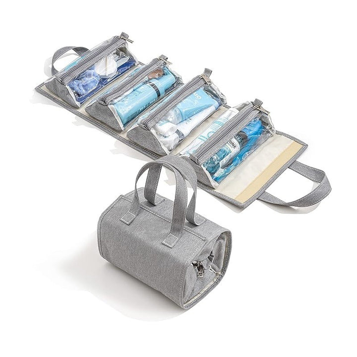 Praktische Kosmetik-Organizer-Tasche mit Durchsichtigen Fächern Karnz