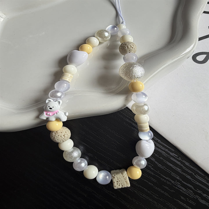 Verspielt Perlen Charm Brillenband Karnz