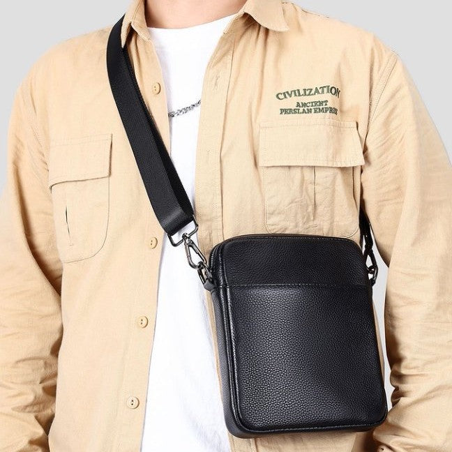 Klassische Leder Slingtasche