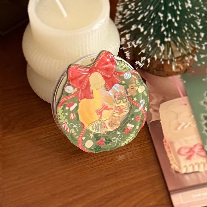 Dekorativer Keramik-Untersetzer im Weihnachtsdesign Karnz