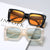 Damen zeitgenössische oversized Sonnenbrille Karnz