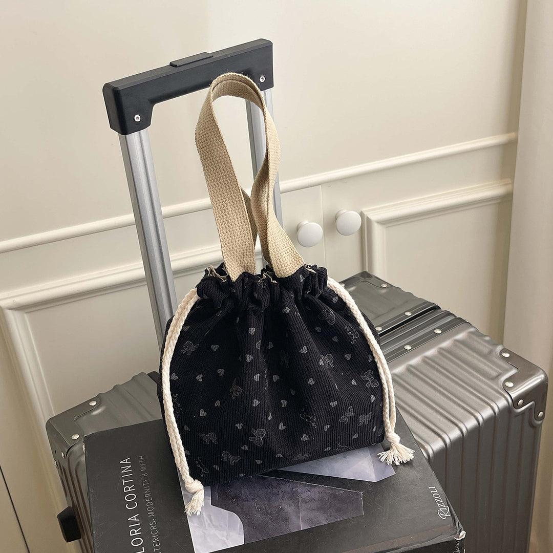 WoTextured Drawstring Mini Tasche Karnz