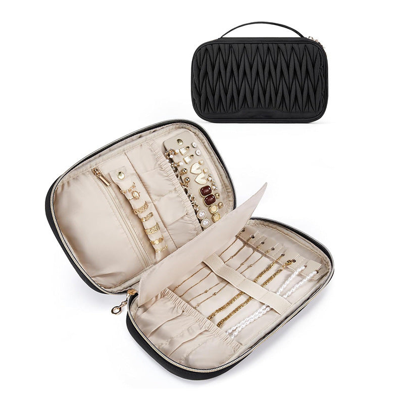 Schmuck-Organizer Tasche mit Seitlichen Fächern Karnz