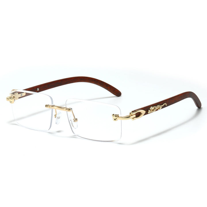 Modische Retro Rechteck-Sonnenbrille Karnz